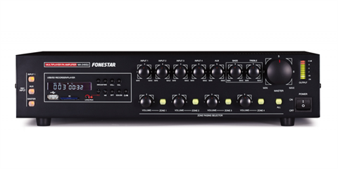 ÂM LY FONESTAR CÔNG SUẤT 240/360W KÈM USB/SD/MP3 PLAYER/RECORDER MA-245GU