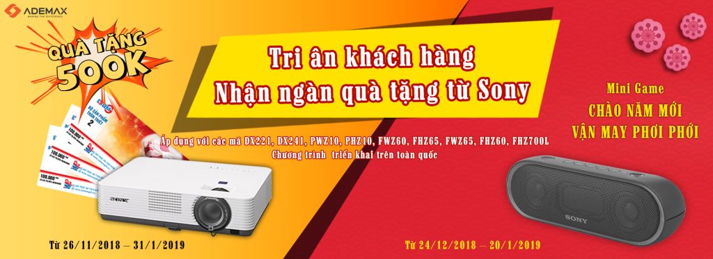 TRI ÂN KHÁCH HÀNG – NHẬN NGÀN QUÀ TẶNG TỪ SONY