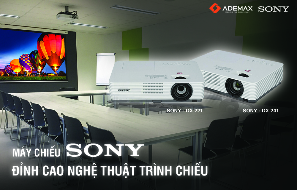 MÁY CHIẾU DỮ LIỆU SONY D-SERIES – XU THẾ TRÌNH CHIẾU CHO VĂN PHÒNG VÀ TRƯỜNG HỌC
