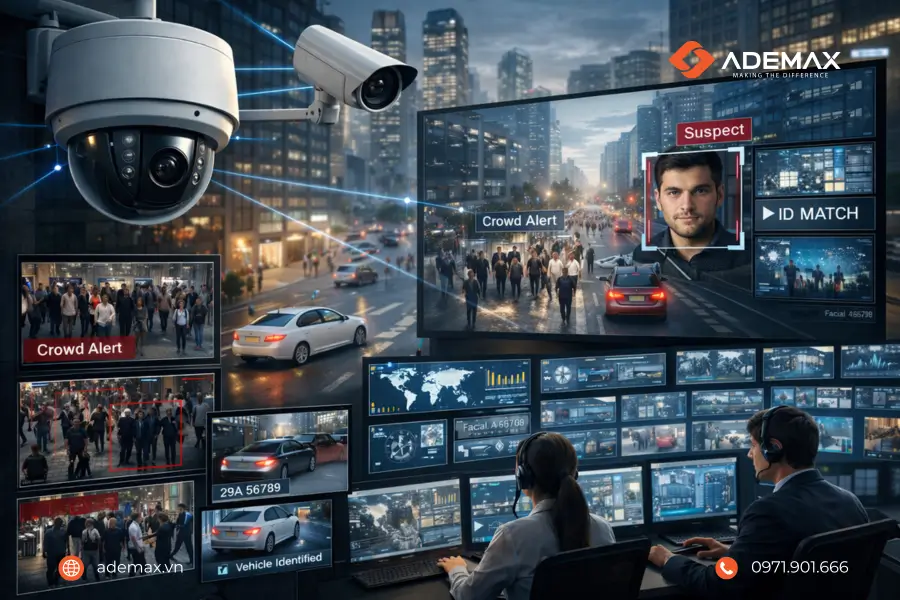 Camera giám sát thông minh là “Con mắt” của trung trung tâm điều hành IOC