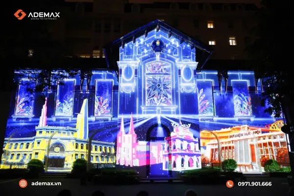 Máy chiếu được ứng dụng vào giải pháp 3D Mapping sự kiện được rất nhiều sự ủng hộ và quan tâm