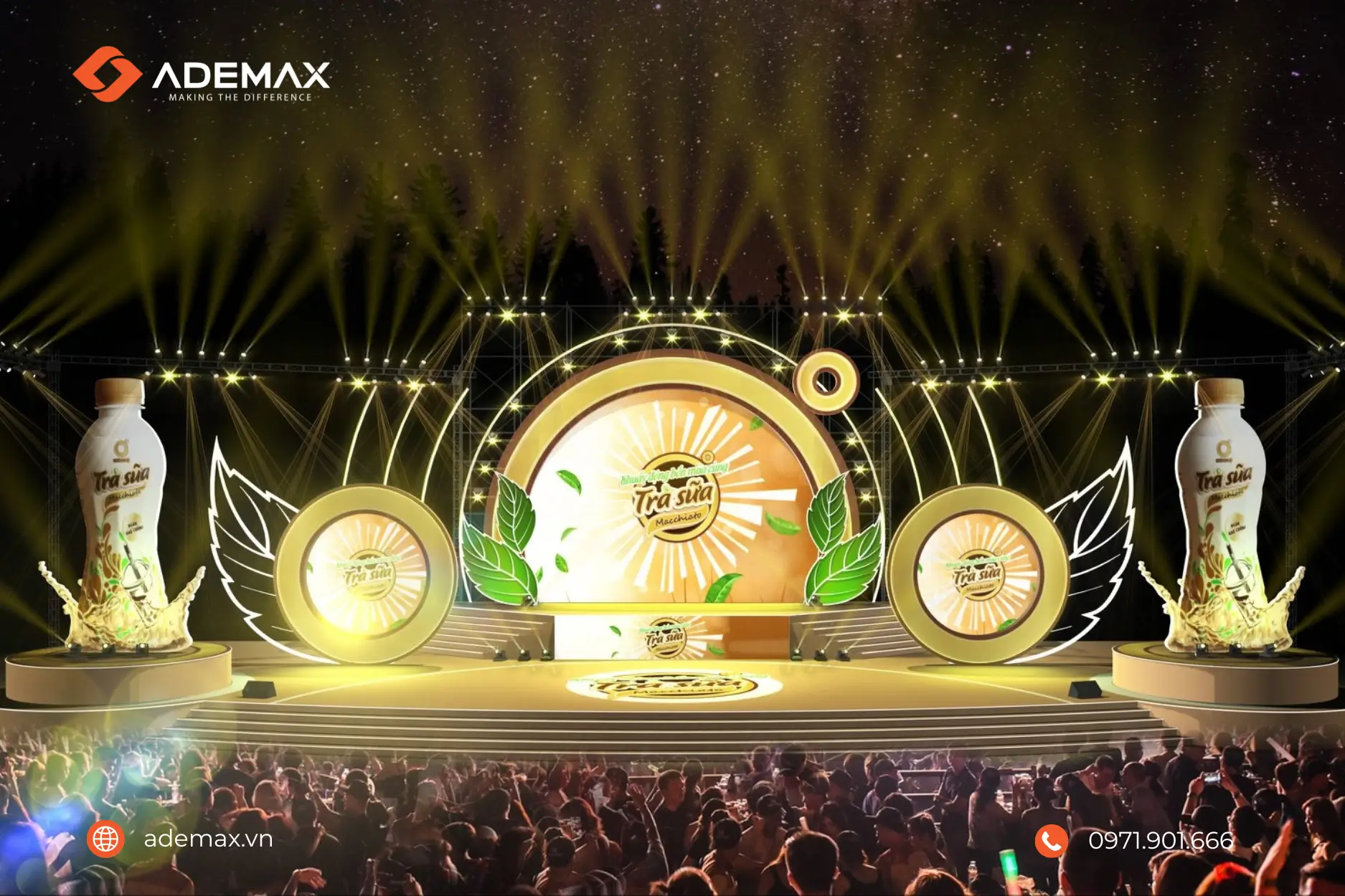 Âm thanh biểu diễn được ứng dụng trong sân khấu ngoài trời và lễ hội