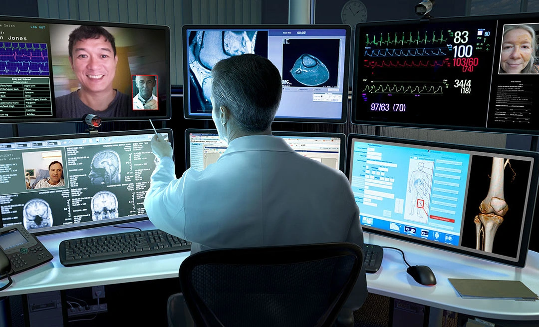Tele-consultation kết nối bác sĩ và chuyên gia y khoa từ xa, hỗ trợ hội chẩn nhanh chóng và chính xác.